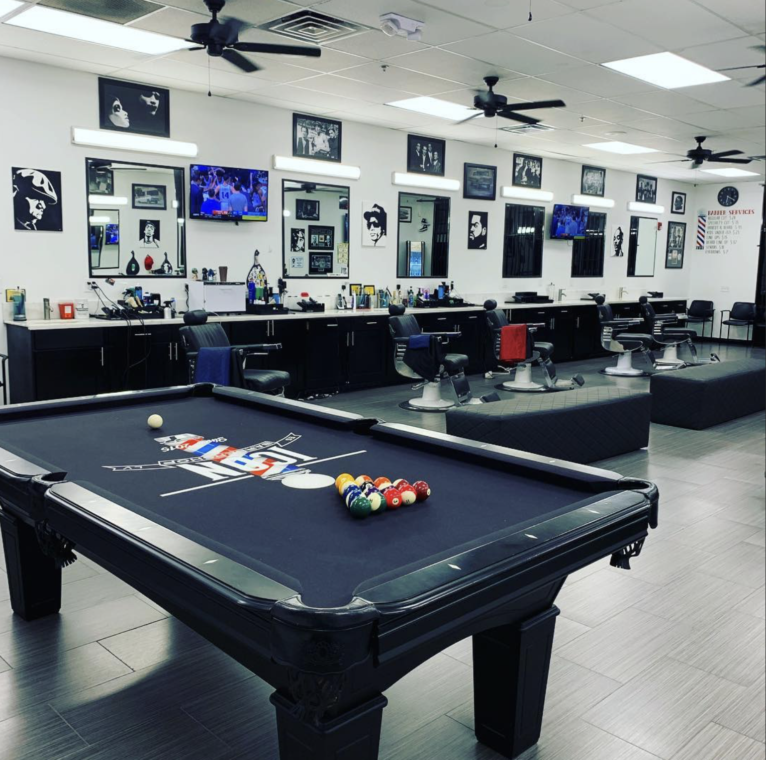 ICON Barbershop Interior